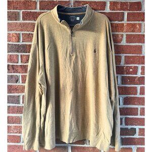 Polo Ralph Lauren 3XB Beige Half Zip Mock Neck Pullover